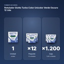 ROTULADOR GIOTTO TURBO COLOR UNICOLOR VERDE OSCURO 12 UDS  - formato de venta: paquete de 12, caja de 1200