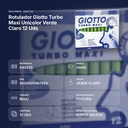 ROTULADOR GIOTTO TURBO MAXI UNICOLOR VERDE CLARO 12 UDS - resumen de atributos