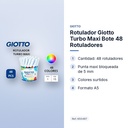 ROTULADOR GIOTTO TURBO MAXI BOTE 48 ROTULADORES - características principales