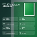 TAPAS CARTÓN GOFRADO A4 VERDE 50 UDS - resumen de atributos