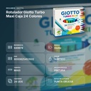 ROTULADOR GIOTTO TURBO MAXI CAJA 24 COLORES  - resumen de atributos