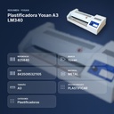 PLASTIFICADORA YOSAN A3 LM340  - resumen de atributos