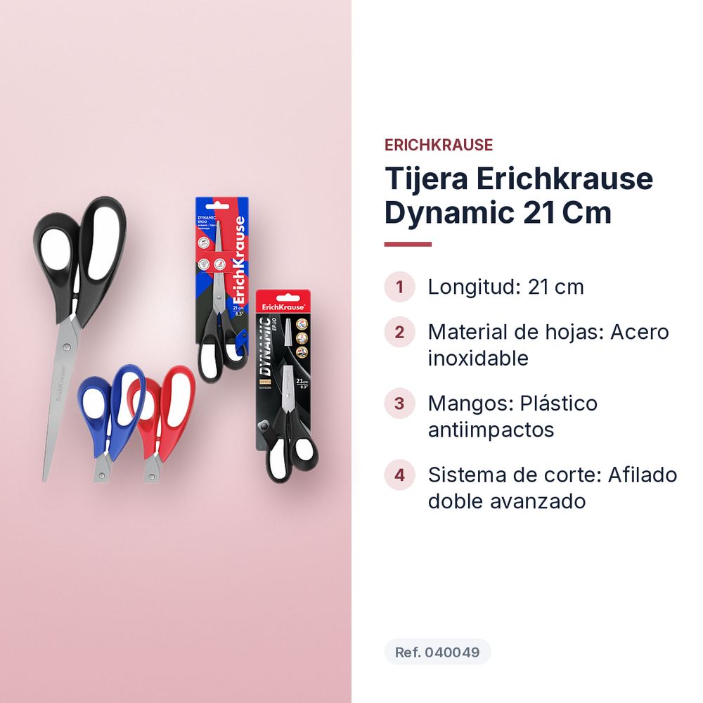 TIJERA ERICHKRAUSE DYNAMIC 21 CM - características principales