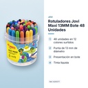 ROTULADORES JOVI MAXI 13MM BOTE 48 UNIDADES - características principales