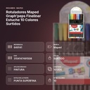 ROTULADORES MAPED GRAPH’PEPS FINELINER ESTUCHE 10 COLORES SURTIDOS - resumen de atributos