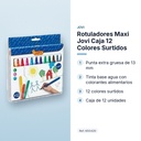 ROTULADORES MAXI JOVI CAJA 12 COLORES SURTIDOS - características principales
