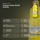 TÉMPERA GIOTTO 500GR AMARILLO - resumen de atributos