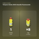 TÉMPERA GIOTTO 250G AMARILLO FLUORESCENTE  - formato de venta: caja de 8