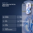 TIJERA ERGO CUT 14 CM RAYLU AZUL - resumen de atributos