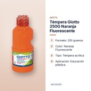 TÉMPERA GIOTTO 250G NARANJA FLUORESCENTE  - características principales