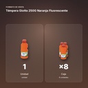 TÉMPERA GIOTTO 250G NARANJA FLUORESCENTE  - formato de venta: caja de 8