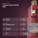 TÉMPERA GIOTTO 500GR ROJO - resumen de atributos