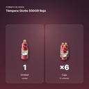 TÉMPERA GIOTTO 500GR ROJO - formato de venta: caja de 6