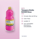 TÉMPERA  GIOTTO 500GR ROSA - características principales