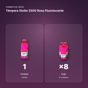 TÉMPERA GIOTTO 250G ROSA FLUORESCENTE  - formato de venta: caja de 8