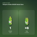 TÉMPERA GIOTTO 500GR VERDE CLARO - formato de venta: caja de 6