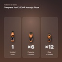 TEMPERA JOVI 250GR NARANJA FLUOR - formato de venta: paquete de 6, caja de 12