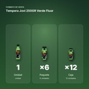 TEMPERA JOVI 250GR VERDE FLUOR - formato de venta: paquete de 6, caja de 12
