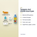 TEMPERA JOVI 250GR AZUL CYAN  - características principales