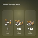 TEMPERA JOVI 250GR MARRON  - formato de venta: paquete de 6, caja de 12