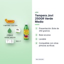 TEMPERA JOVI 250GR VERDE MEDIO  - características principales