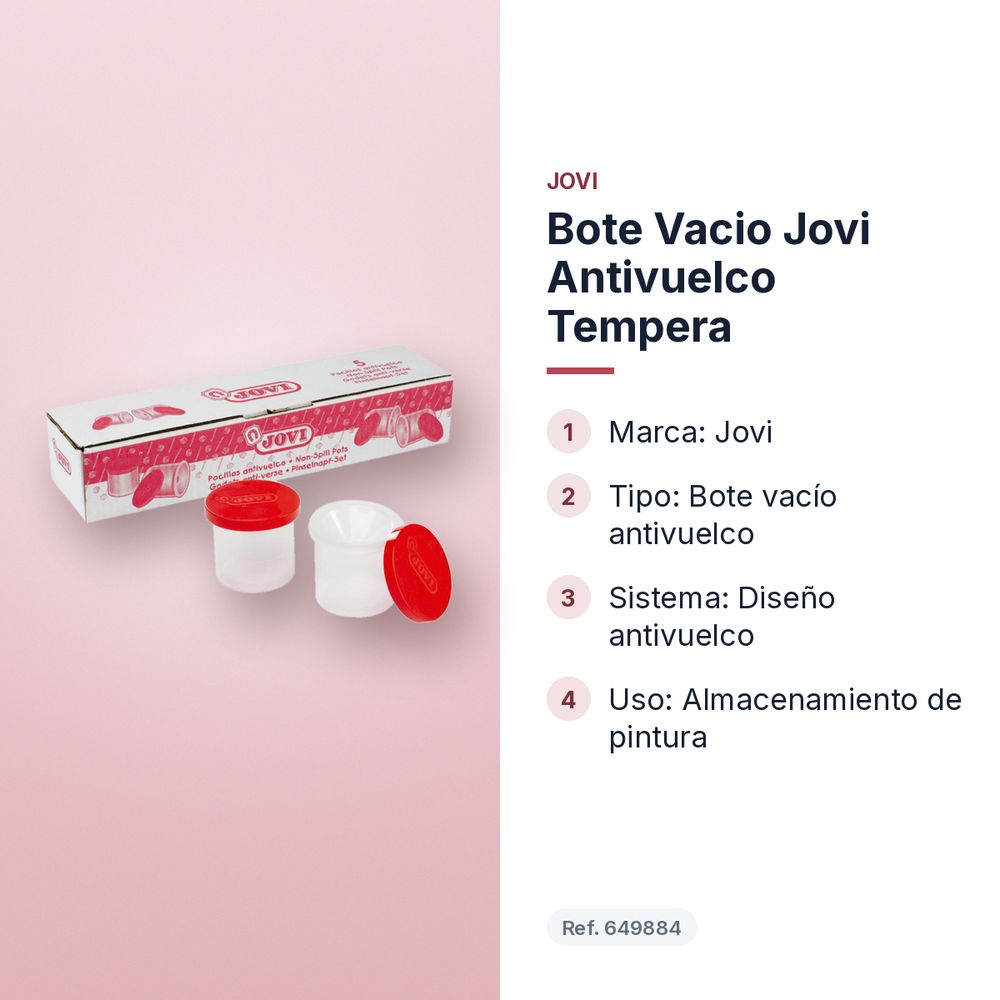 BOTE VACIO JOVI ANTIVUELCO TEMPERA - características principales