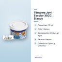 TÉMPERA JOVI ESCOLAR 35CC BLANCO - características principales