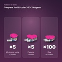 TÉMPERA JOVI ESCOLAR 35CC MAGENTA - formato de venta: paquete de 5, caja de 100