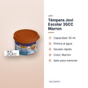 TÉMPERA JOVI ESCOLAR 35CC MARRON - características principales