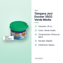 TÉMPERA JOVI ESCOLAR 35CC VERDE MEDIO - características principales