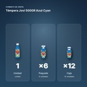 TÉMPERA JOVI 500GR AZUL CYAN - formato de venta: paquete de 6, caja de 12