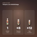 TÉMPERA JOVI 500GR BEIGE - formato de venta: paquete de 6, caja de 12