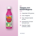 TÉMPERA JOVI 500GR MAGENTA - características principales