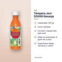 TÉMPERA JOVI 500GR NARANJA - características principales