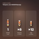 TÉMPERA JOVI 500GR NARANJA - formato de venta: paquete de 6, caja de 12