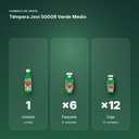 TÉMPERA JOVI 500GR VERDE MEDIO - formato de venta: paquete de 6, caja de 12