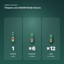 TÉMPERA JOVI 500GR VERDE OSCURO - formato de venta: paquete de 6, caja de 12