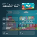 TEMPERA SOLIDA APLI COLOR STICKS 10GR 12  COLORES - resumen de atributos