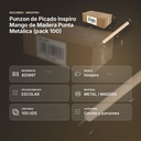 PUNZON DE PICADO INSPIRO MANGO DE MADERA PUNTA METÁLICA (PACK 100) - resumen de atributos
