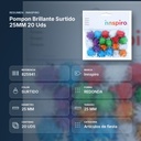 POMPON BRILLANTE SURTIDO 25MM 20 UDS - resumen de atributos