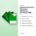 LÁMINAS GOMA EVA PRIMAVERA ADHESIVAS 20×30CM 2MM PACK DE 4 - características principales