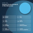 GOMETS CÍRCULO GRANDE Ø 21 MM METAL AZUL - resumen de atributos
