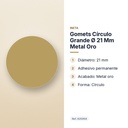 GOMETS CÍRCULO GRANDE Ø 21 MM METAL ORO - características principales