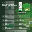 GOMETS RECTANGULO PEQUEÑO Ø 10 MM VERDE - resumen de atributos