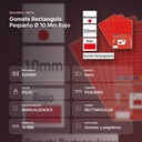 GOMETS RECTANGULO PEQUEÑO Ø 10 MM ROJO - resumen de atributos