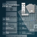 GOMETS CIRCULO MEDIANO Ø 15 MM GRIS - resumen de atributos