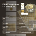 GOMETS CIRCULO MEDIANO Ø 15 MM METAL ORO - resumen de atributos