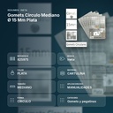 GOMETS CIRCULO MEDIANO Ø 15 MM PLATA - resumen de atributos