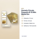GOMETS CIRCULO PEQUEÑO Ø 10 MM METAL ORO - características principales