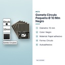 GOMETS CIRCULO PEQUEÑO Ø 10 MM NEGRO - características principales